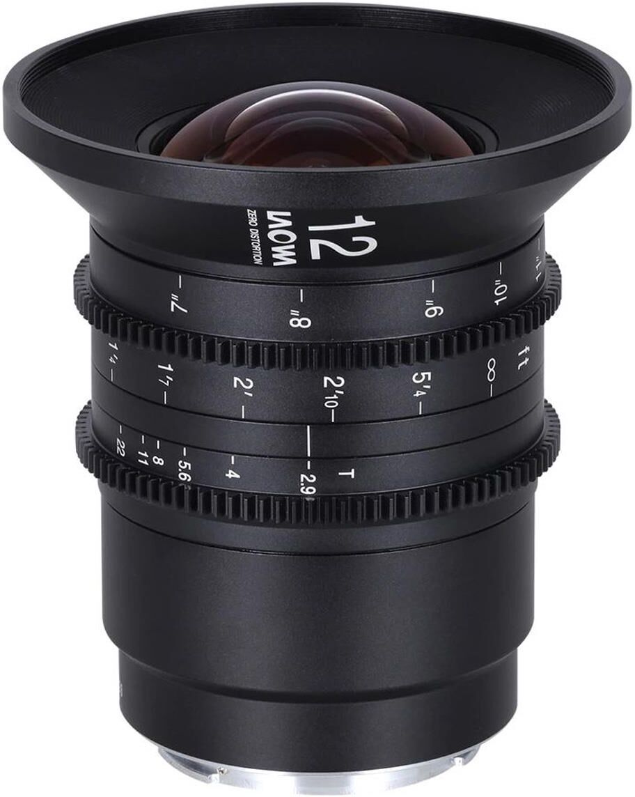 Venus Laowa 12mm T2.9 Zero-D Cine Lens for Canon RF, Feet