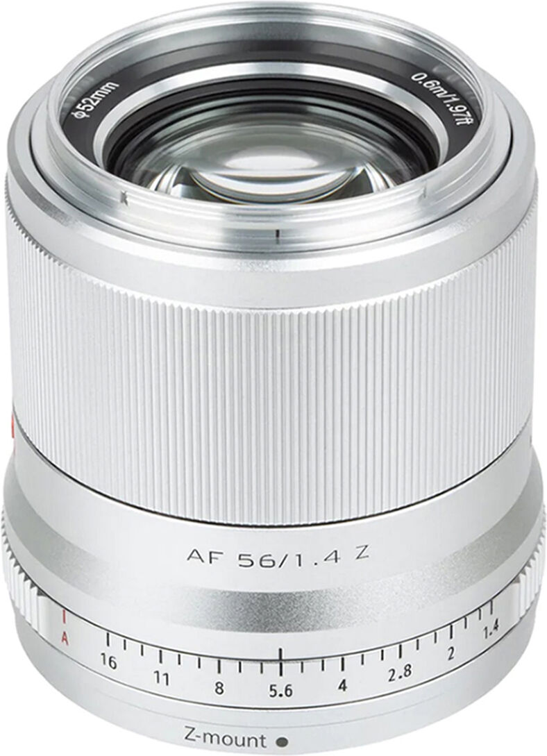 Viltrox AF 56mm f/1.4 Z Lens for Nikon Z, Silver