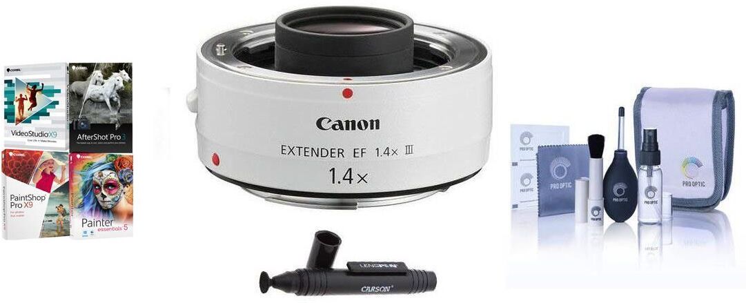 Canon Extender EF 1.4x III Tele Extender, USA With Free Accessory Bundle