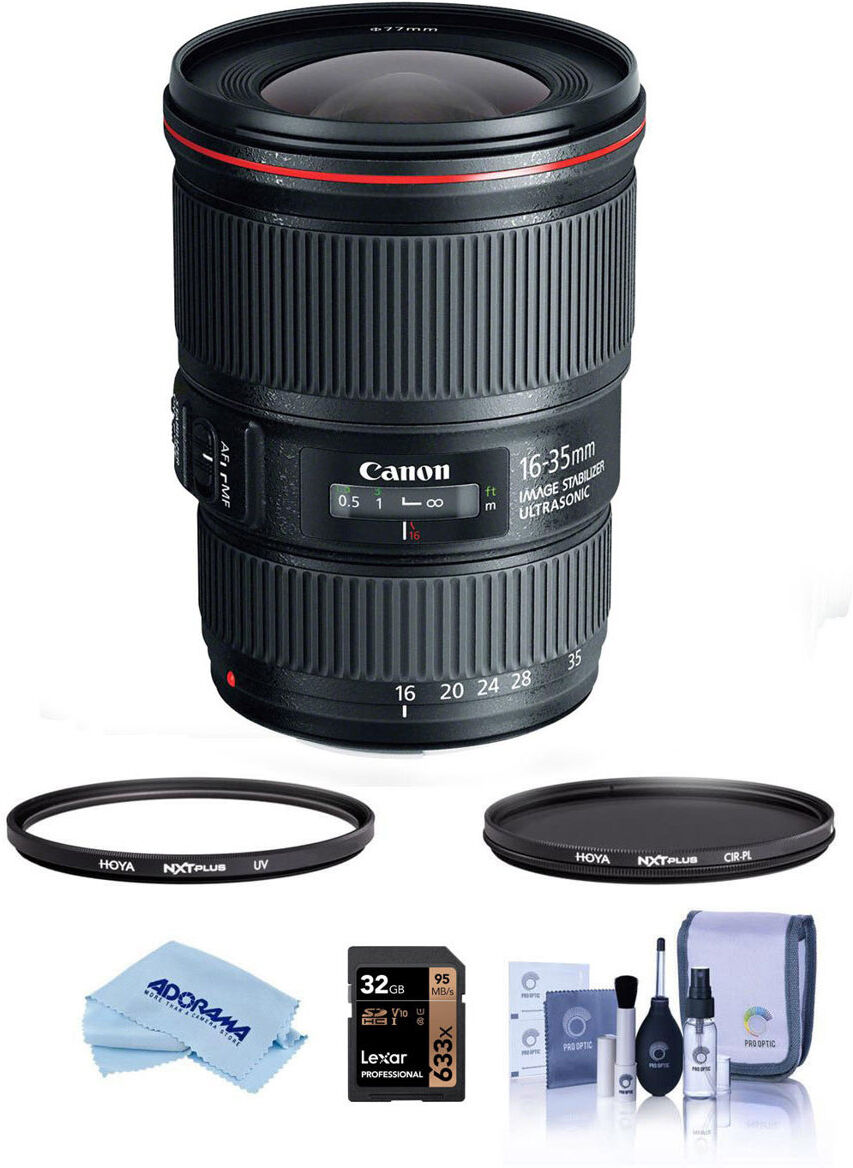 Canon EF 16-35mm f/4L IS USM Lens with Filter Bundle