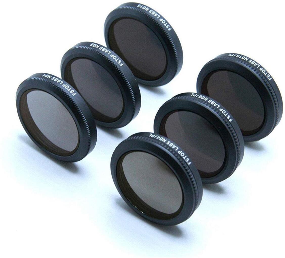 F-stop FS Labs Multi Coated Lens Filters for DJI Mavic 2 Zoom 4K Camera, 6 Pack