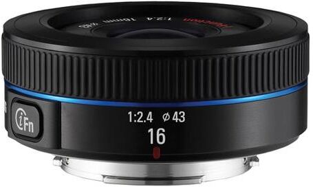 Samsung 16mm f/2.4 Ultra Wide Pancake Lens for NX Cameras - Black