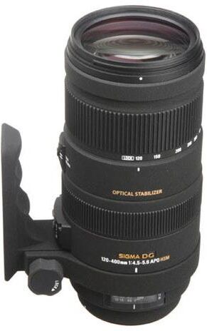 Sigma 120mm-400mm f/4.5-5.6 DG APO OS HSM Lens f/Nikon DSLRs -USA-