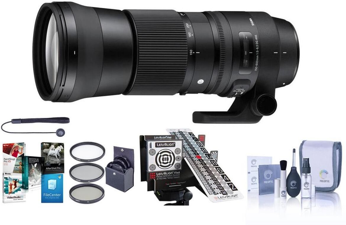 150-600mm f/5-6.3 DG OS HSM Contemporary Lens for Sigma SA/Premium Acc Kit