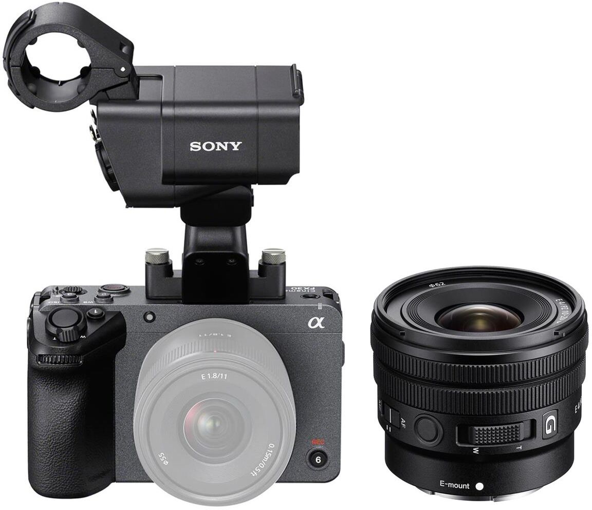 Sony FX30 Digital Cinema Camera with E PZ 10-20mm f/4 G Lens, XLR Handle Unit