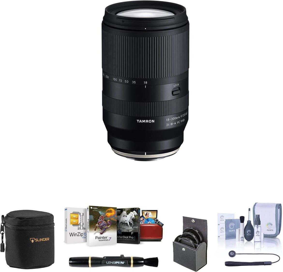 Tamron 17-70mm f/2.8 Di III-A VC RXD Lens with Mac Software &amp; Accessories Kit