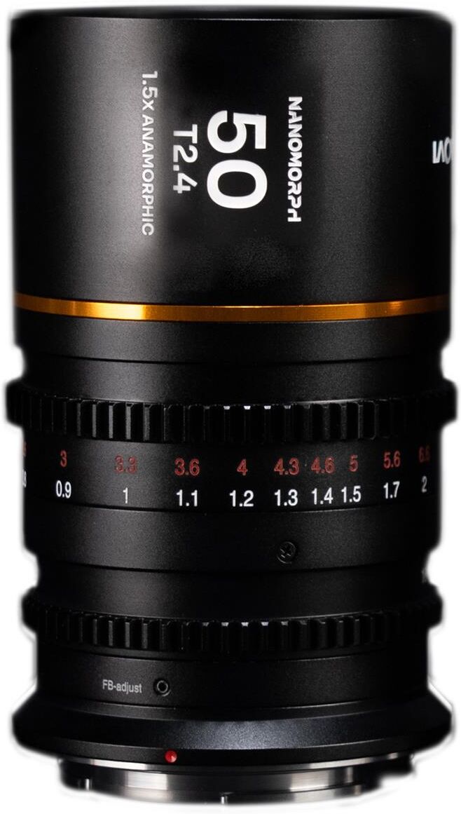 Venus Laowa Nanomorph 50mm T2.4 1.5x S35 Anamorphic Lens for Nikon Z,Amber Flare