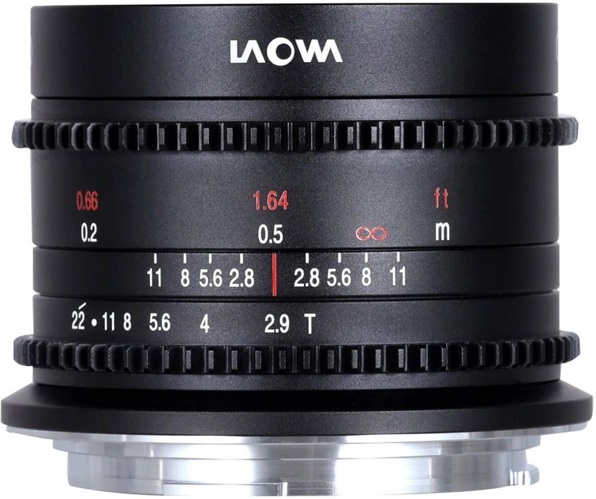 Venus Laowa 9mm T2.9 Zero-D Cine Lens for Canon RF, Black