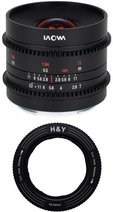 Venus Laowa 9mm T2.9 Zero-D Cine Lens for Sony E with Filter Holder Set