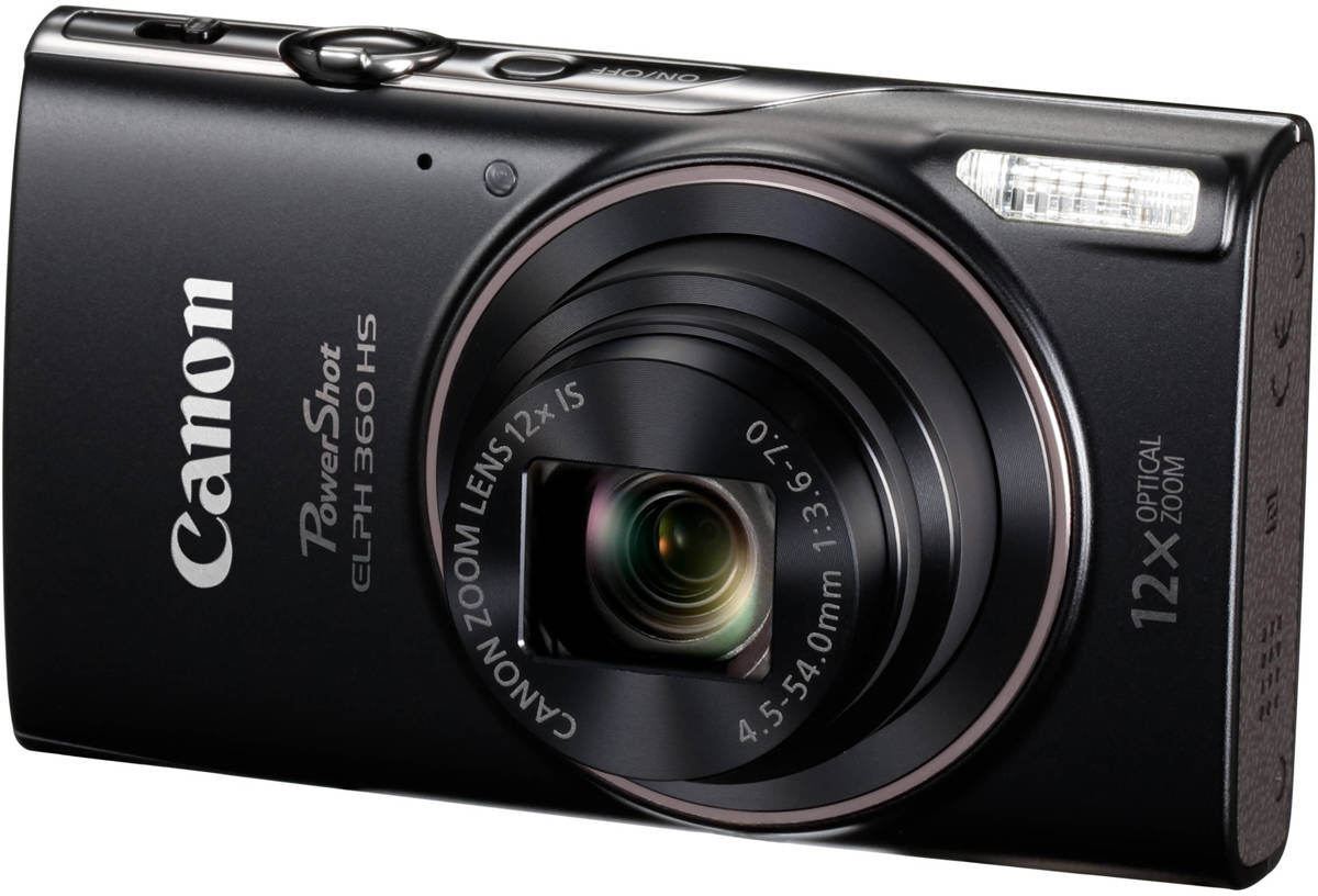 Canon PowerShot ELPH HS 360 Digital Camera, Black