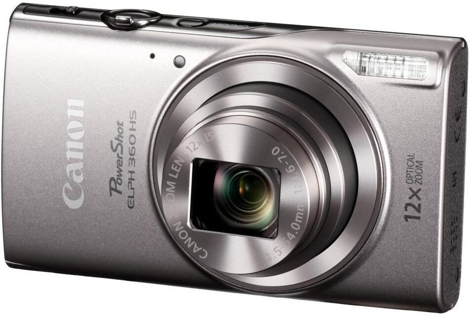 Canon PowerShot ELPH HS 360 Digital Camera, Silver