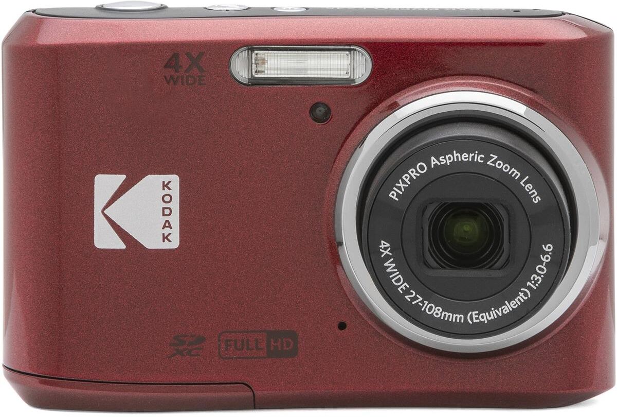 Kodak PIXPRO FZ45 Friendly Zoom 16MP Full HD Digital Camera, Red