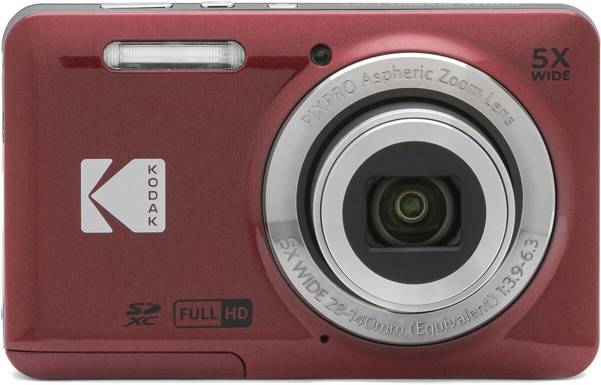 Kodak PIXPRO FZ55 Friendly Zoom Digital Camera, Red