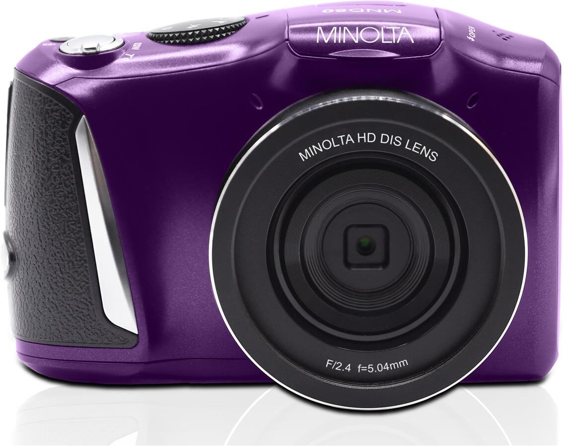 Konica Minolta MND50 48MP 4K Ultra HD 3.0&quot; LCD Screen Digital Camera, Purple