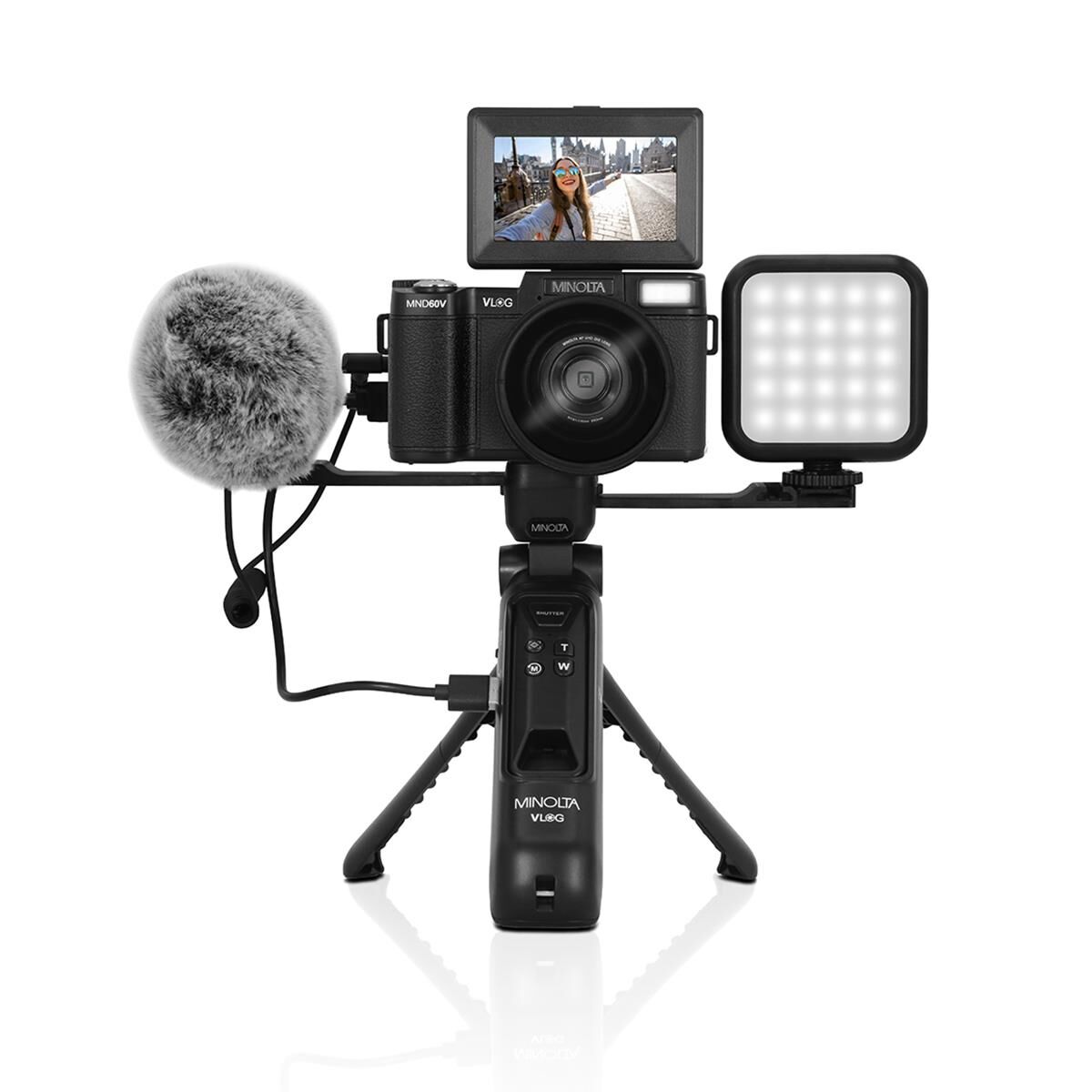 Konica Minolta MND60V 64MP 4K UHD Auto Focus Vlogging and Content Creator's Camera Kit