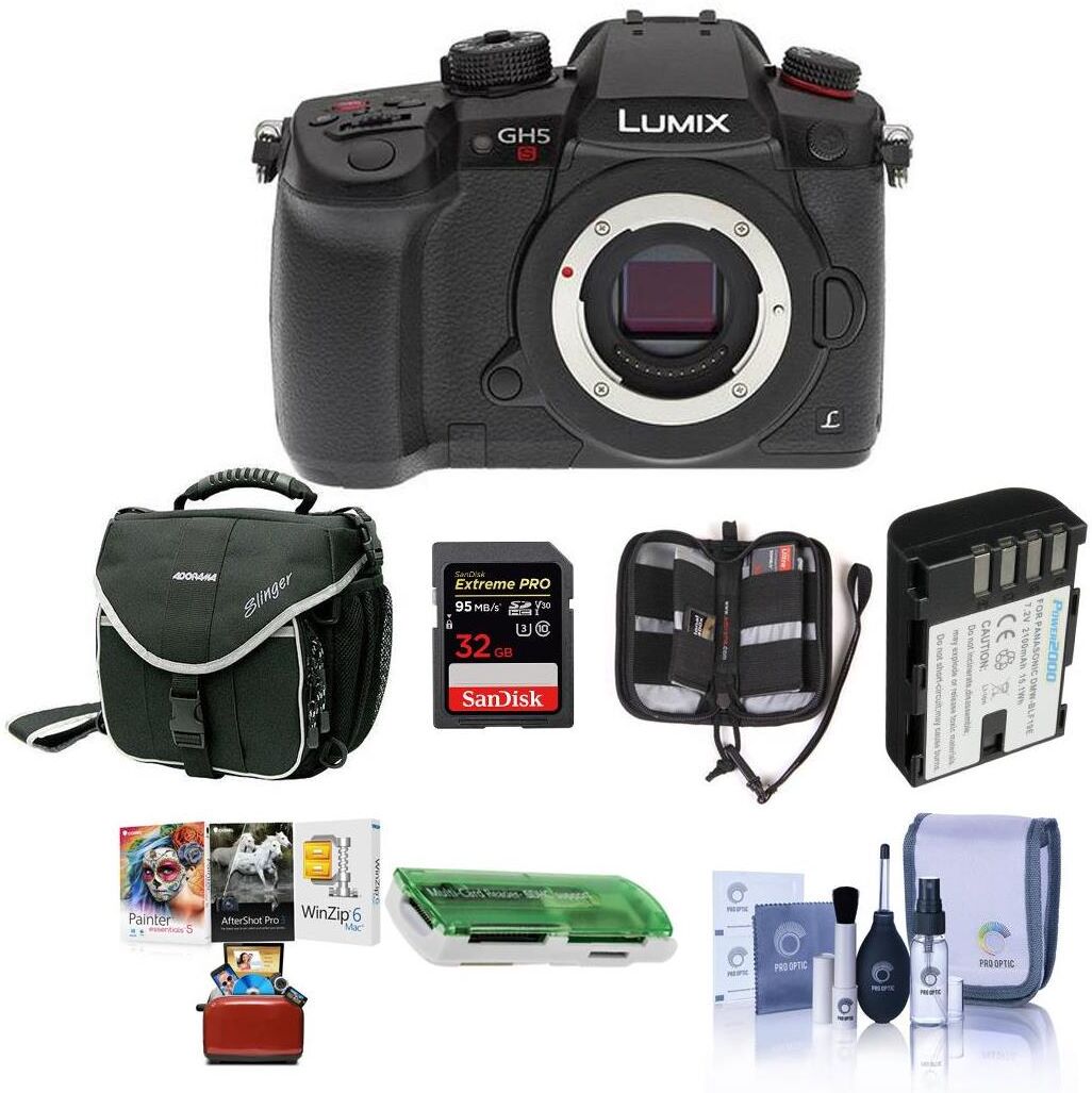 Panasonic Lumix DC-GH5s Mirrorless Camera, Bundle with Included Value