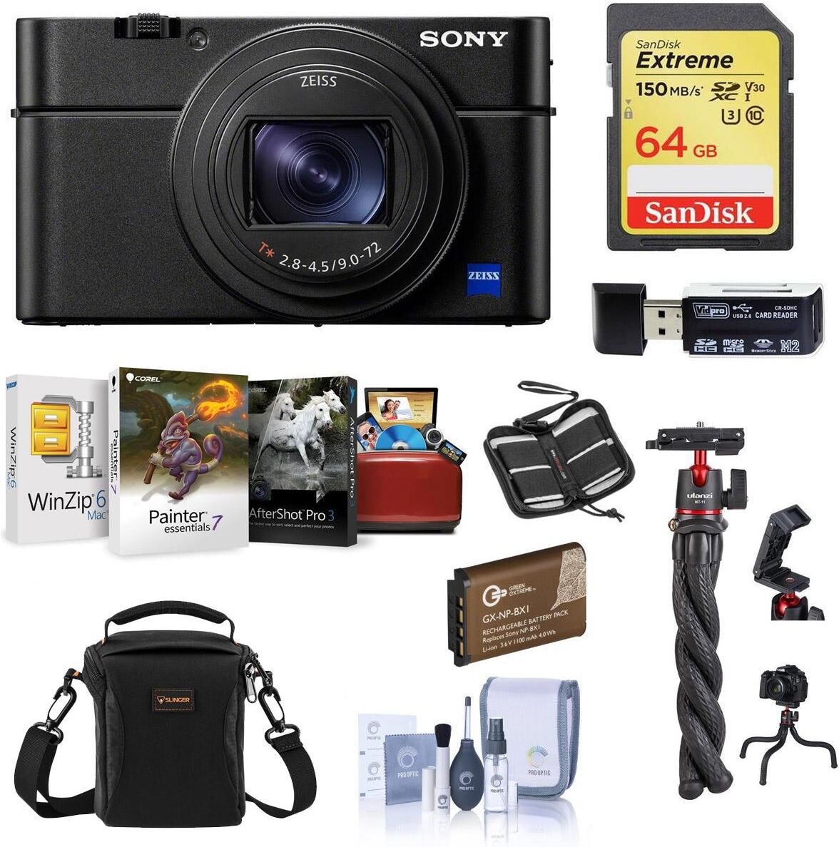 Sony Cyber-shot DSC-RX100 VII Digital Camera With Free Mac Accessory Bundle