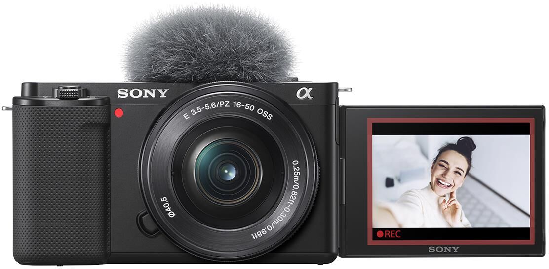 Sony ZV-E10 Mirrorless Camera with 16-50mm Lens, Black