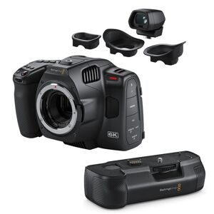 Blackmagic Design Pocket Cinema Camera 6K Pro With EVF, Battery Pro Grip