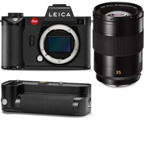 Leica SL2 Mirrorless Camera with SL 35mm f/2 Aspherical Lens, Handgrip