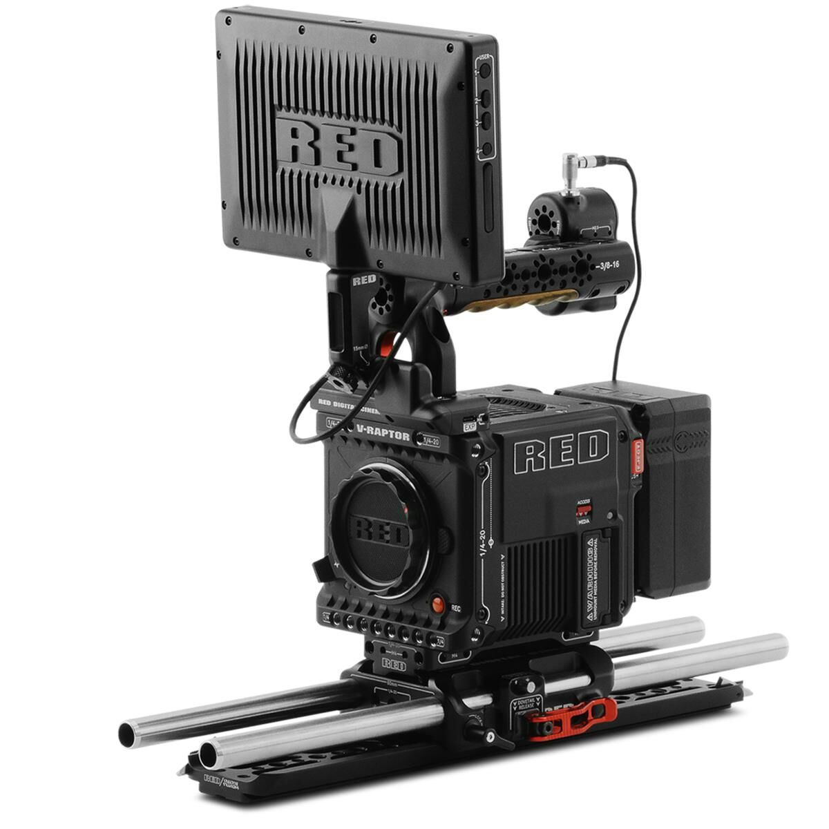 RED Digital Cinema V-RAPTOR 8K VV DSMC3 Cam Production Pack w/o Batteries,V-Lock