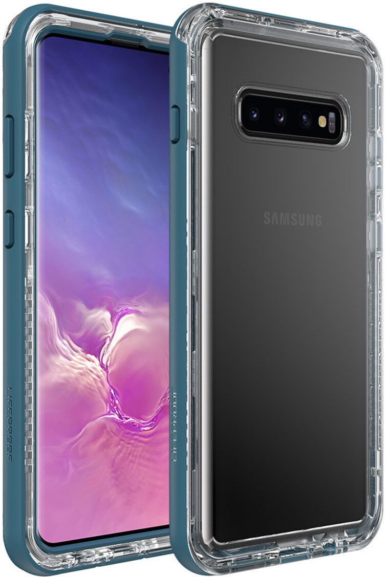 LifeProof NEXT Case for Samsung Galaxy S10 Plus Smartphone, Clear Lake