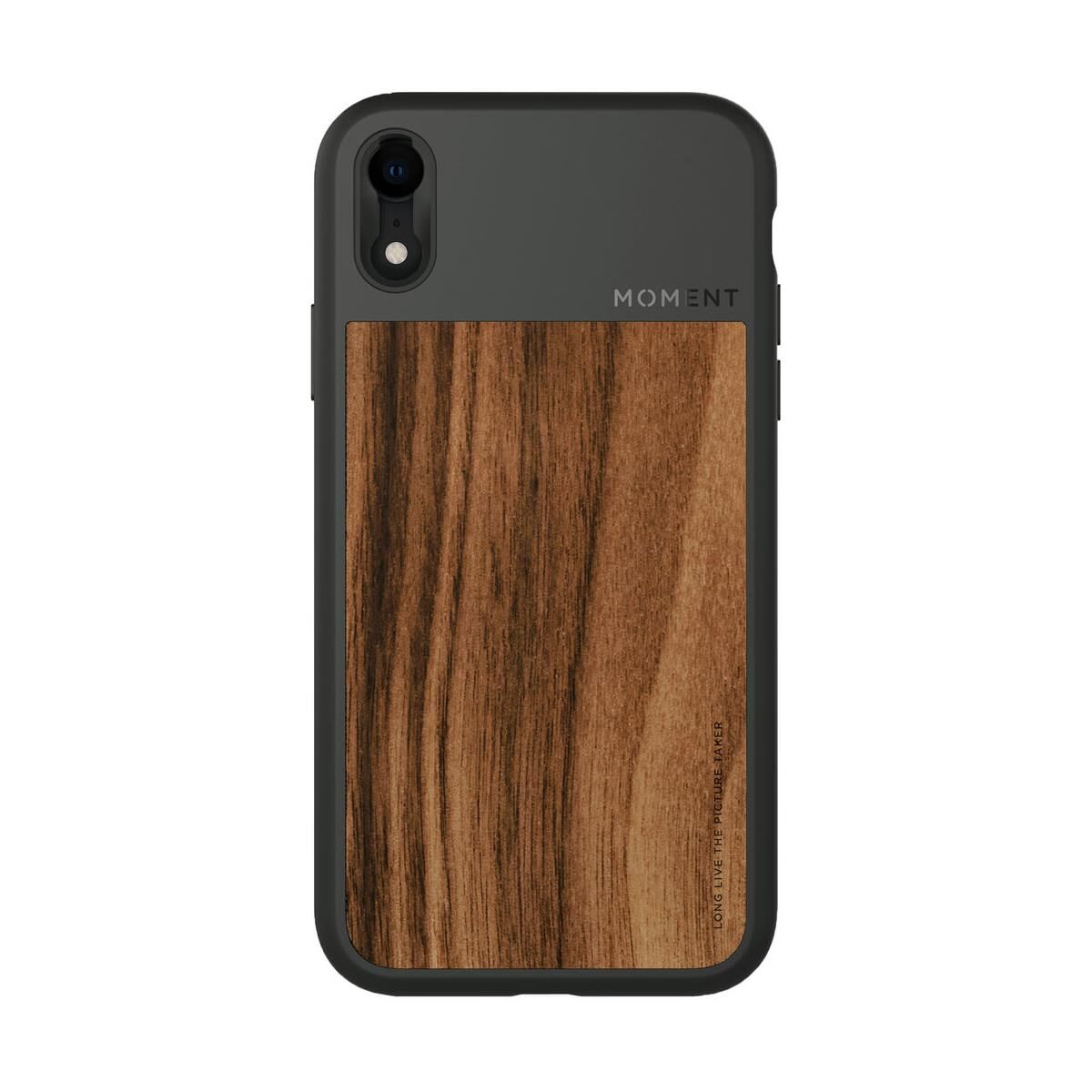 Moment iPhone XR Photo Case, Walnut Wood