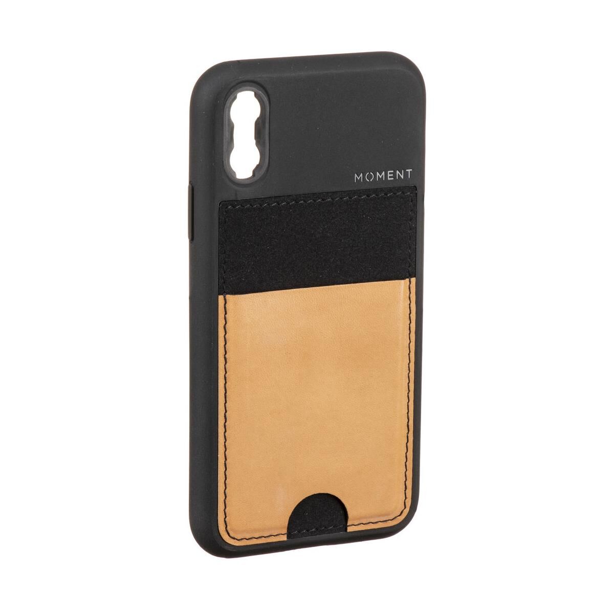 Moment iPhone XR Wallet Photo Case, Natural Leather