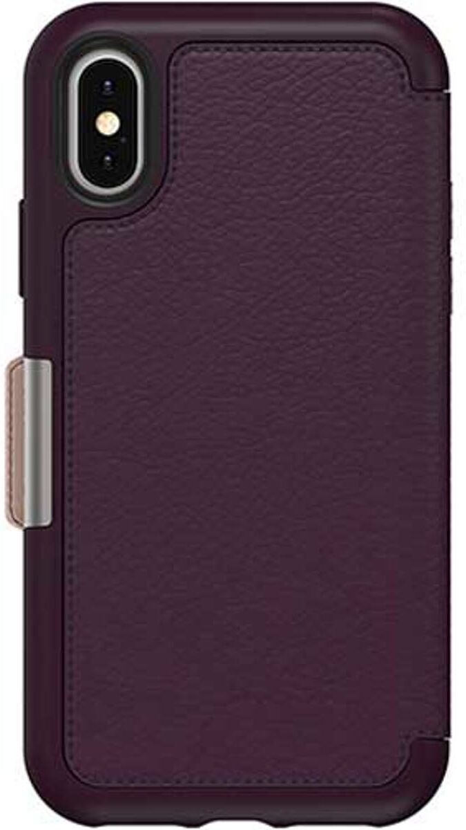 OtterBox Strada Folio Case for Apple iPhone X/Xs, Royal Blush