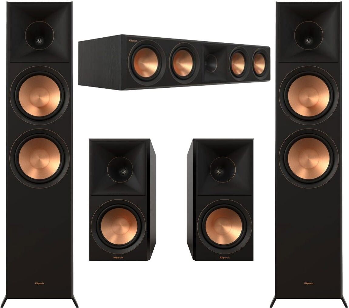 Klipsch Reference Premiere RP-8060FA II 5.0 Home Theater Pack, Ebony