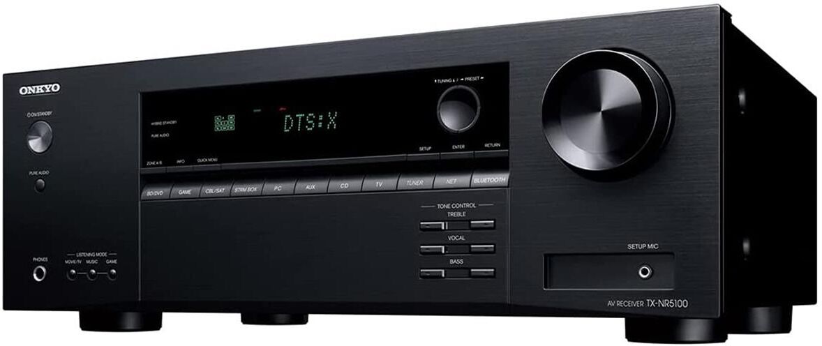 Onkyo TX-NR5100 7.2-Channel 8K Network A/V Receiver, 165W Per Channel at 6 Ohms