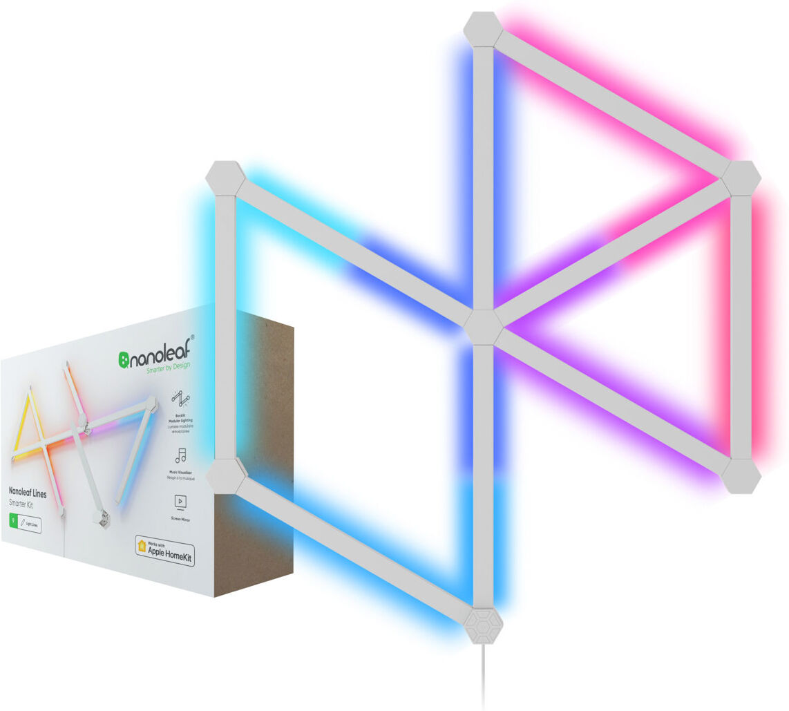 Nanoleaf Lines Smarter Kit with 9x Multicolor LED Lights