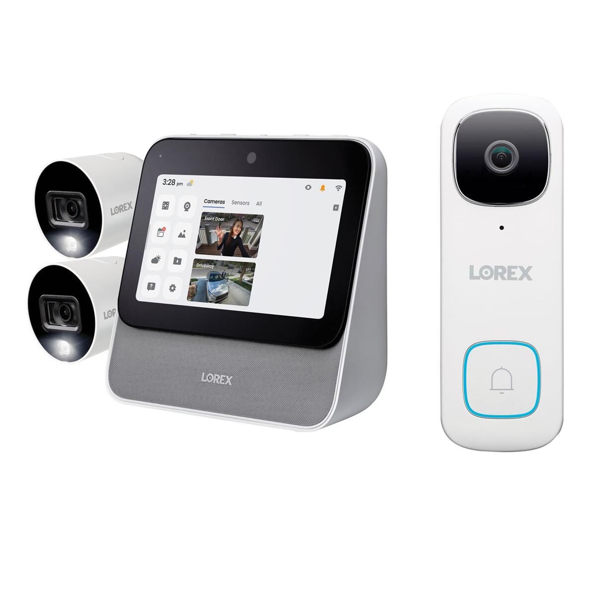 Lorex Smart Home Security Center, Bundle with Video Doorbell w/Person Detection