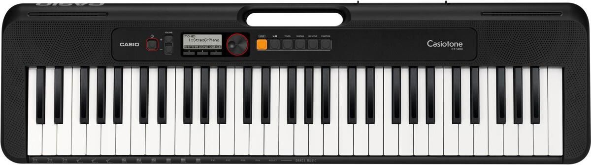 Casio CT-S200 61-Key Digital Piano Style Portable Keyboard with 400 Tones, Black