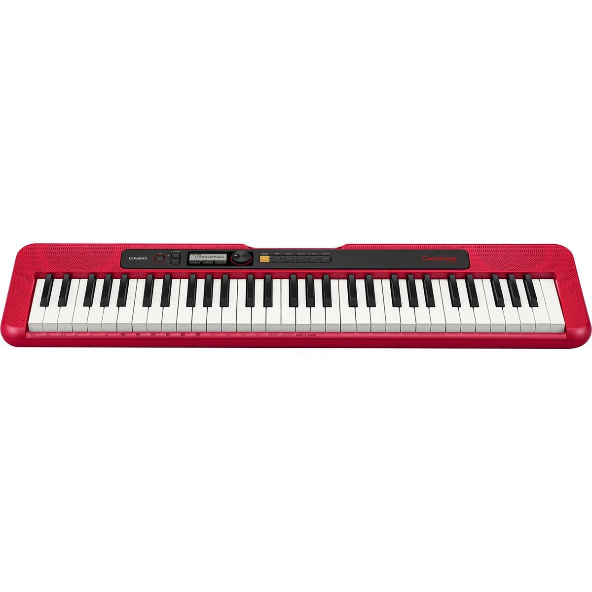 Casio CT-S200 61-Key Digital Piano Style Portable Keyboard with 400 Tones, Red