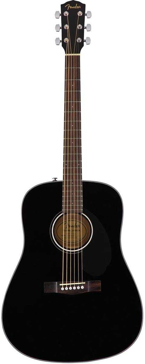 Fender CD-60S Dreadnought Acoustic Guitar, Rosewood Fingerboard, Black