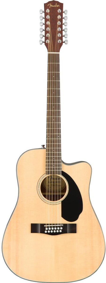 Fender CD-60SCE 12 String Acoustic Electric Guitar, Walnut Fingerboard, Natural