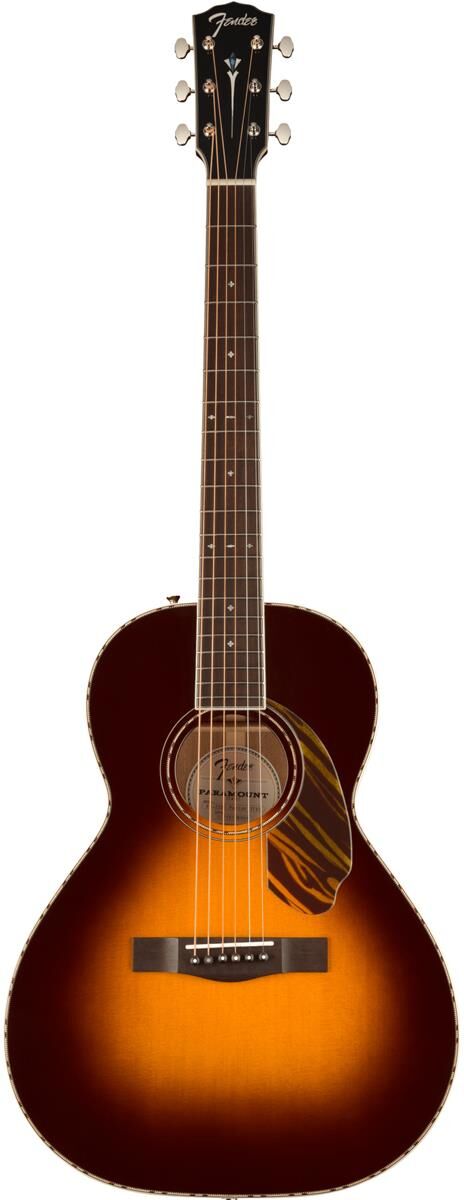 Fender PS-220E Parlor Acoustic Guitar, 3-Tone Vintage Sunburst