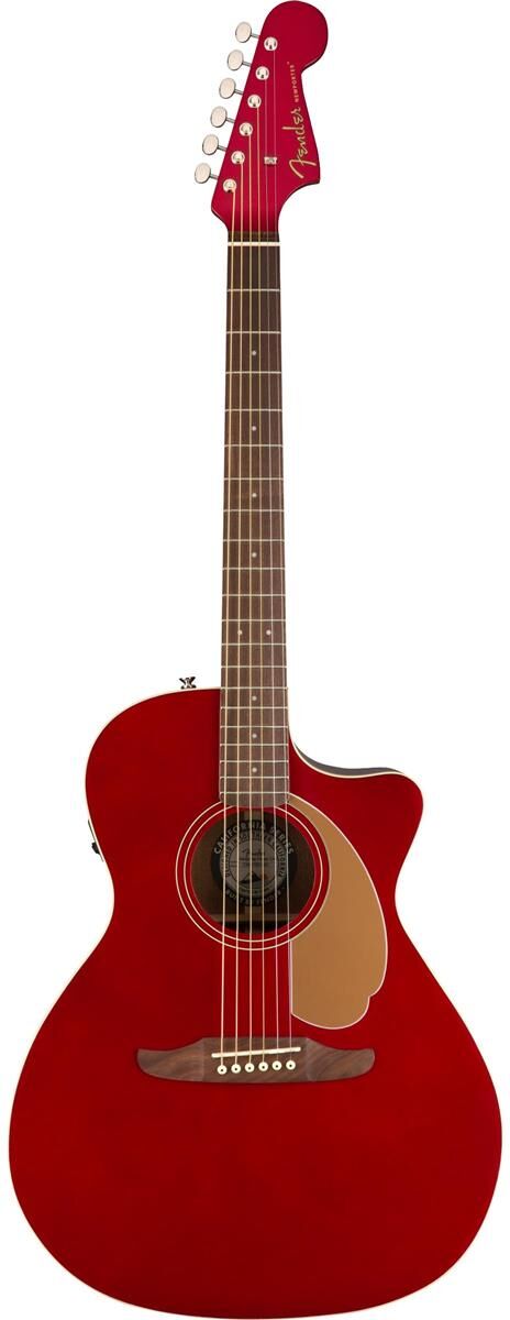 Fender Newporter Player AE Guitar, Candy Apple Red