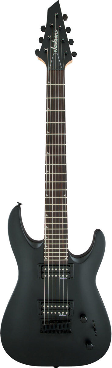 Jackson JS Dinky Arch Top JS22-7 DKA HT 7-String Electric Guitar, Satin Black