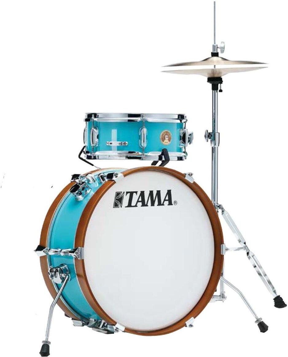 TAMA Club JAM Mini 2-Piece Shell Pack, 7x18&quot; Bass, 5x12&quot; Snare Drum, Aqua Blue