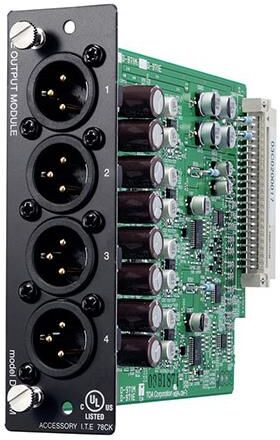 TOA Electronics D-971M 4 Balanced Line Output Module for D-901 and DP-K1 Mixers