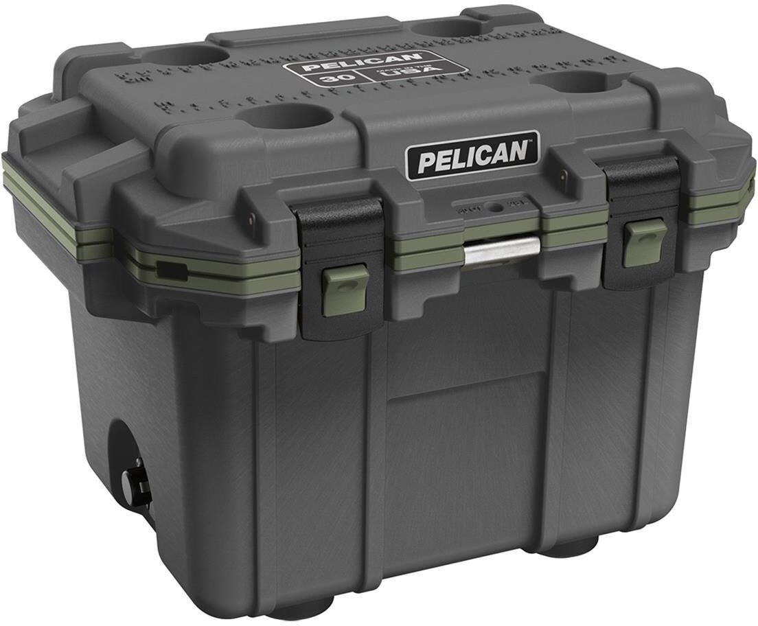 Pelican 30QT Elite Cooler Gun Metal/OD Green