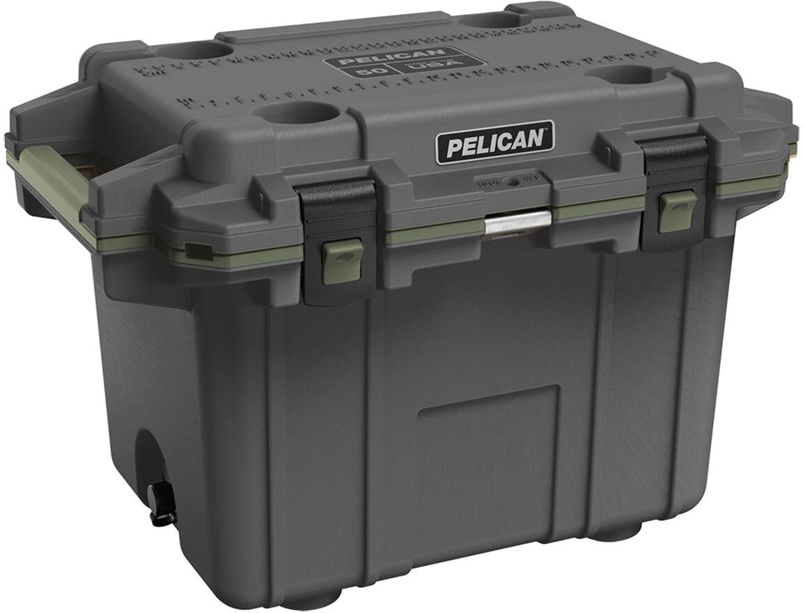 Pelican 50QT Elite Cooler Gun Metal/OD Green