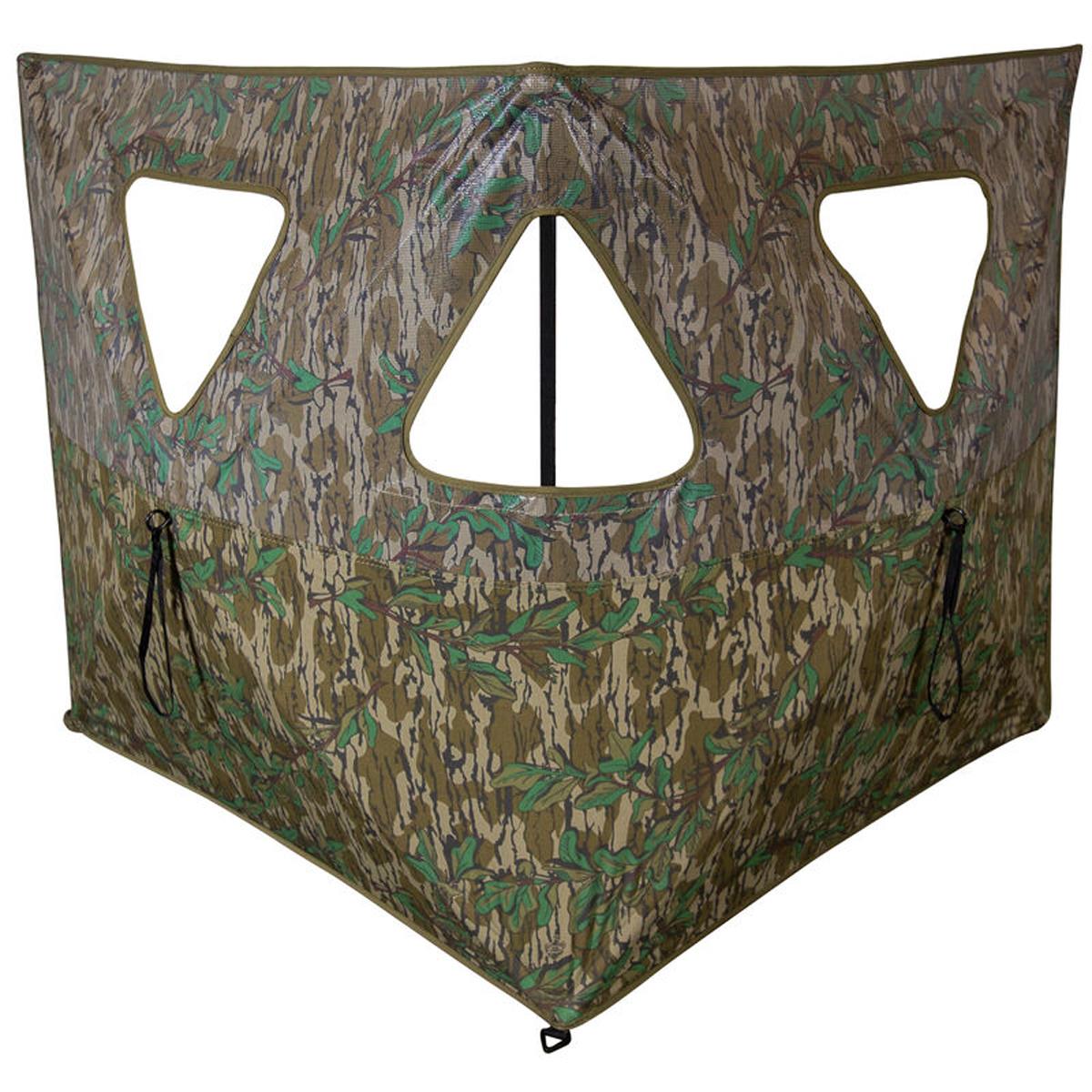 Bushnell Double Bull 2-Panel SurroundView Stakeout Hunting Blind, Mossy Oak Camo