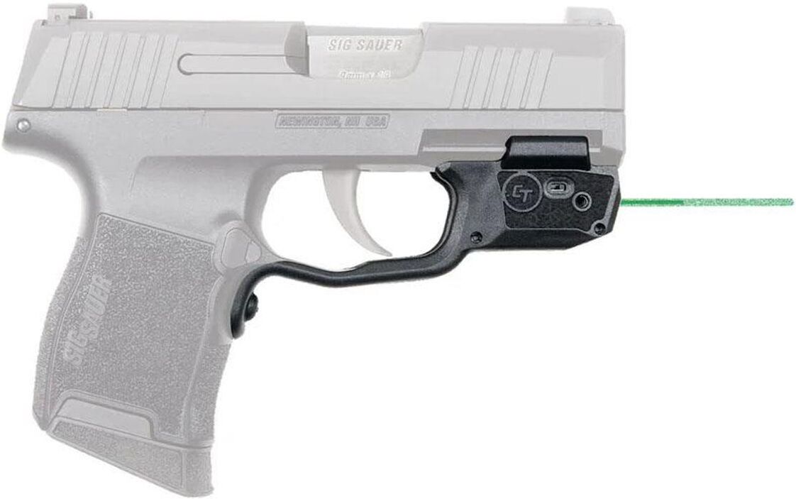 Crimson Trace LG-422G Laserguard Green Laser Sight for Sig Sauer P365, Black