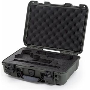 Nanuk 910 2Up  Pistol Case, Two Pistols &amp; Two Single or Double Stack Mags, Olive