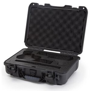 Nanuk 910 2Up  Pistol Case, 2 Pistols &amp; Two Single or Double Stack Mags,Graphite
