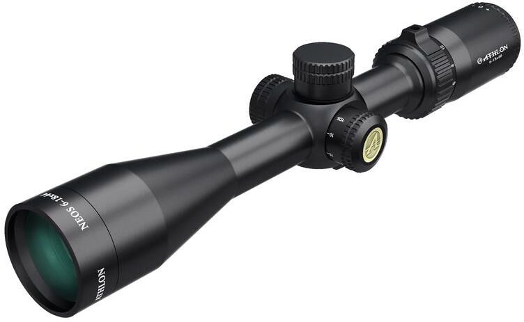 Athlon Optics 6-18x44 Neos Riflescope, SFP Center X Reticle, 1&quot; Center Tube