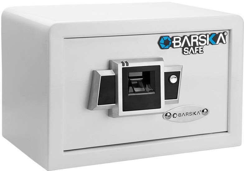 Barska BX-100 0.3 Cubic Foot Biometric Security Gun &amp; Valuables Safe, White